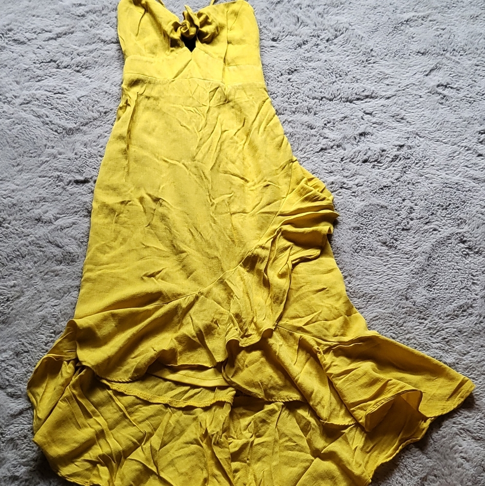 Ruffle midi dress
